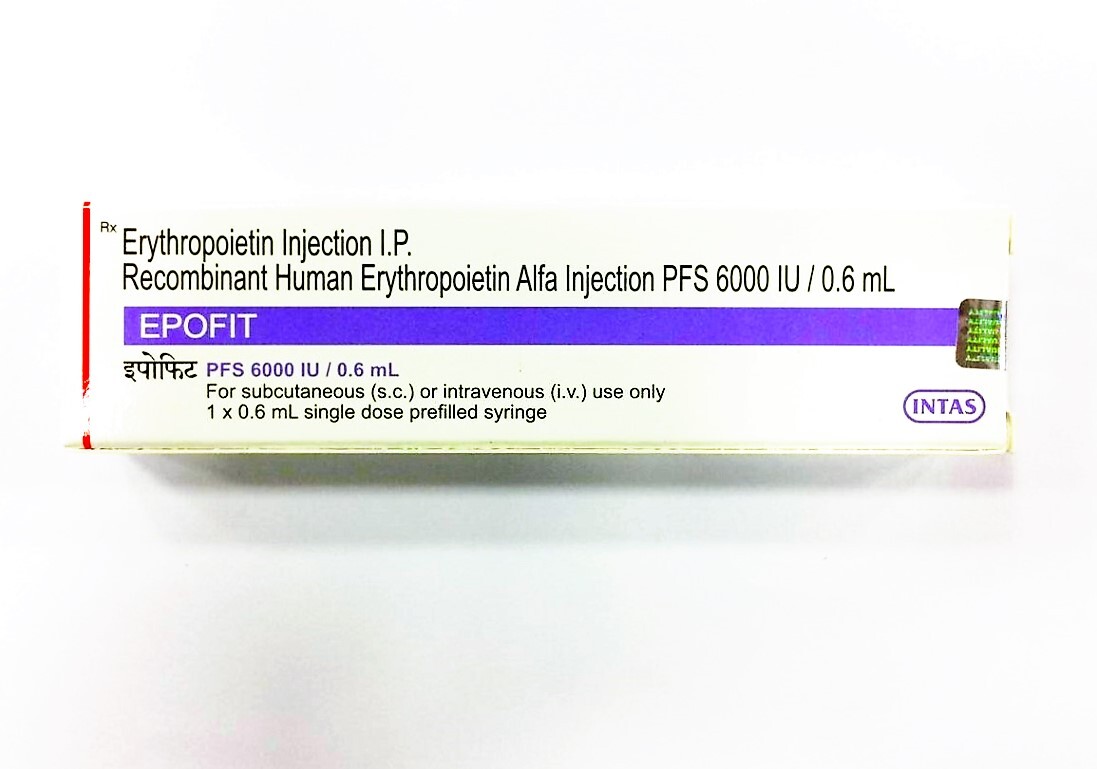 0.6ml Recombinant Human  Alfa Injection Ip Shelf Life: As Per Mention Months