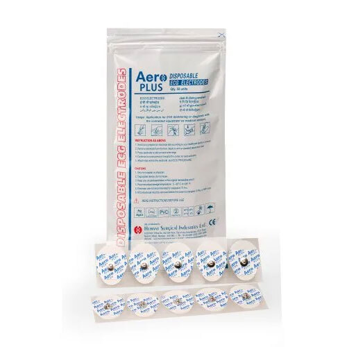 White Aero Plus Ecg Electrodes