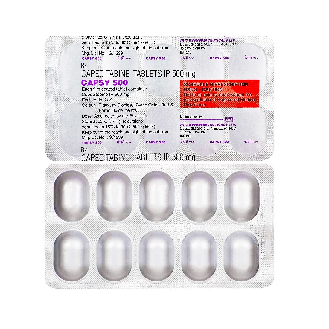 Dry Enzyme 500mg Capecitabine Tablets Ip