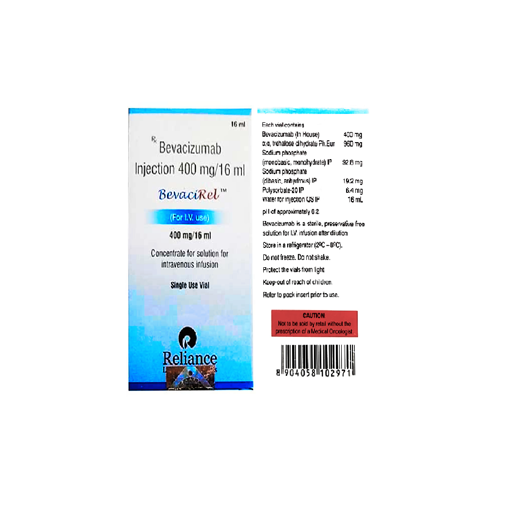 Bevacirel - 16ml Bevacizumab Injection For Colon And Rectum Cancer , Liquid Drug Type , Recommended Dosage Guidelines , Store At Room Temperature