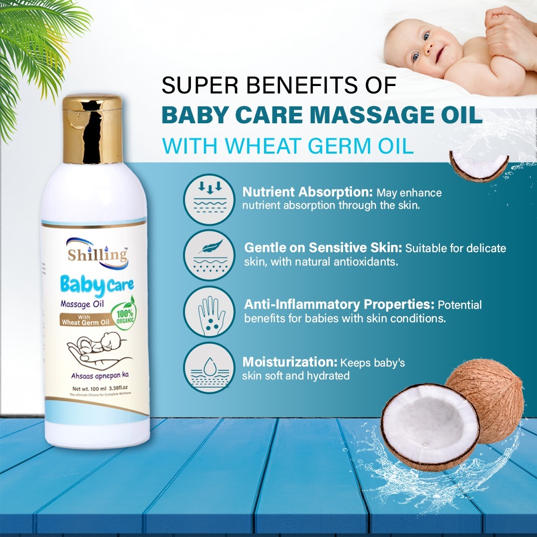 100% Virgin Coconut Baby Massage Oil