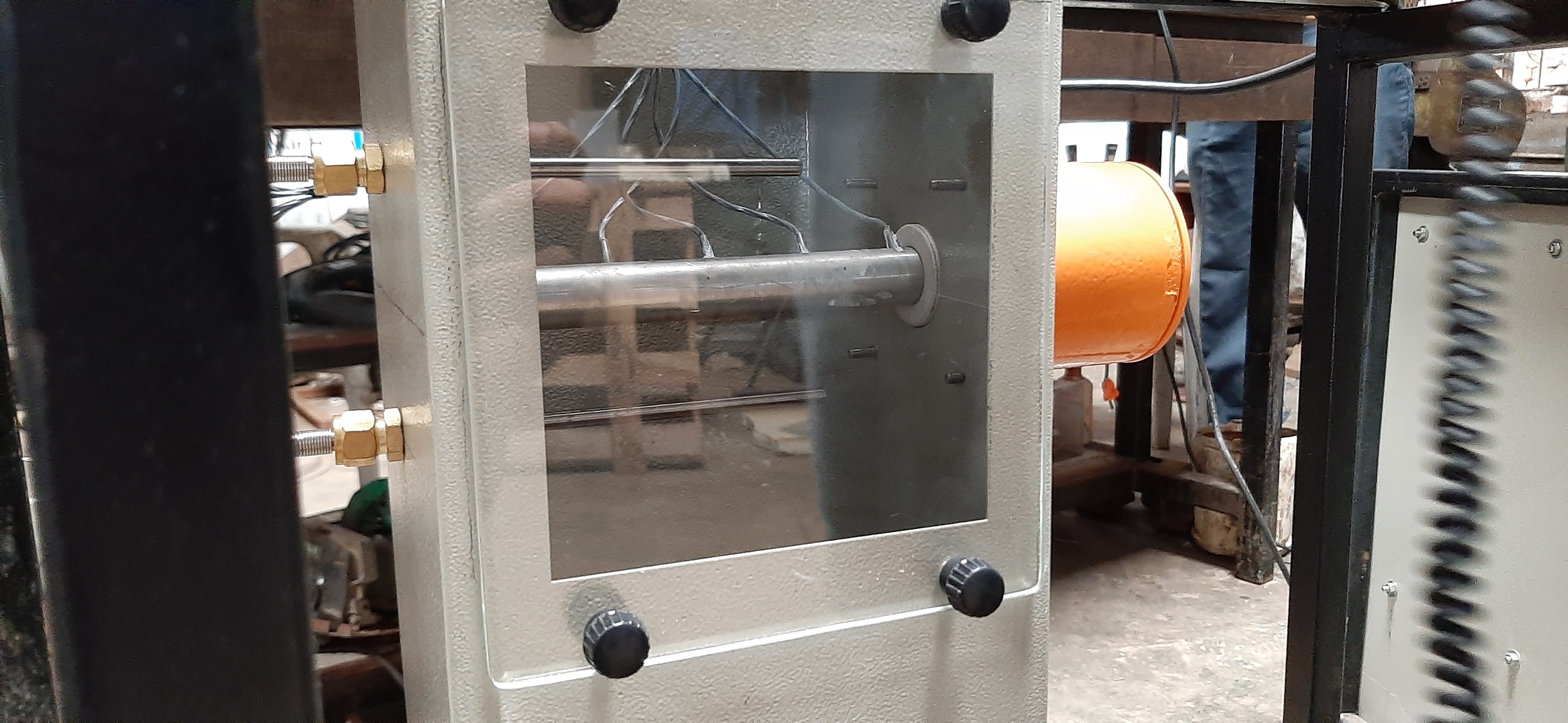 Pin Fin Apparatus - Brass Pin, 12 Mm Diameter, 150 Mm Duct Length , Centrifugal Blower With 400 Watt Heater & 6 Thermocouples For Heat Transfer Studies