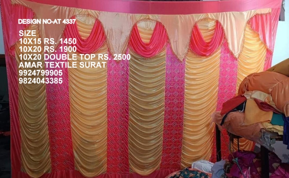 Mandap Sidewall Parda - Attributes: Quick Dry