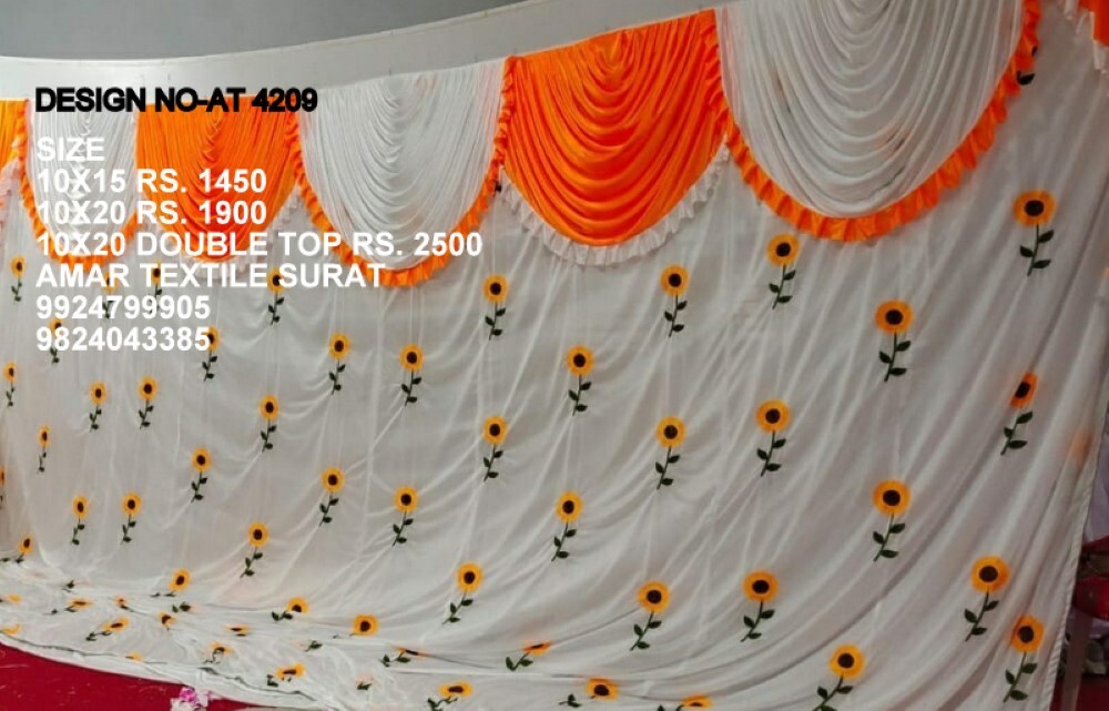 Mandap Sidewall Parda - Attributes: Quick Dry