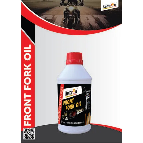KEMRON FRONT FORK OIL - 0.9 kg/L Density, Gold Color, Foldable Bottle | Automotive & Industrial Usage, Natural Smell, For Heavy Vehicles