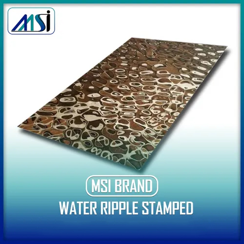 Designer Water Ripple Stamped Sheet