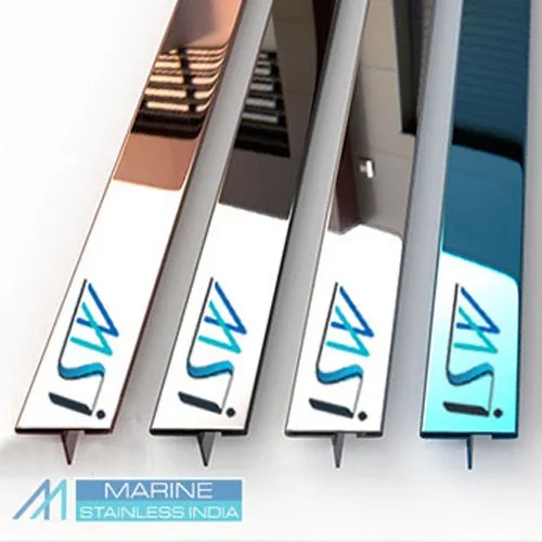 Stainless Steel T Bending Profile For Inlay Grooved - Color: As Per Requirement