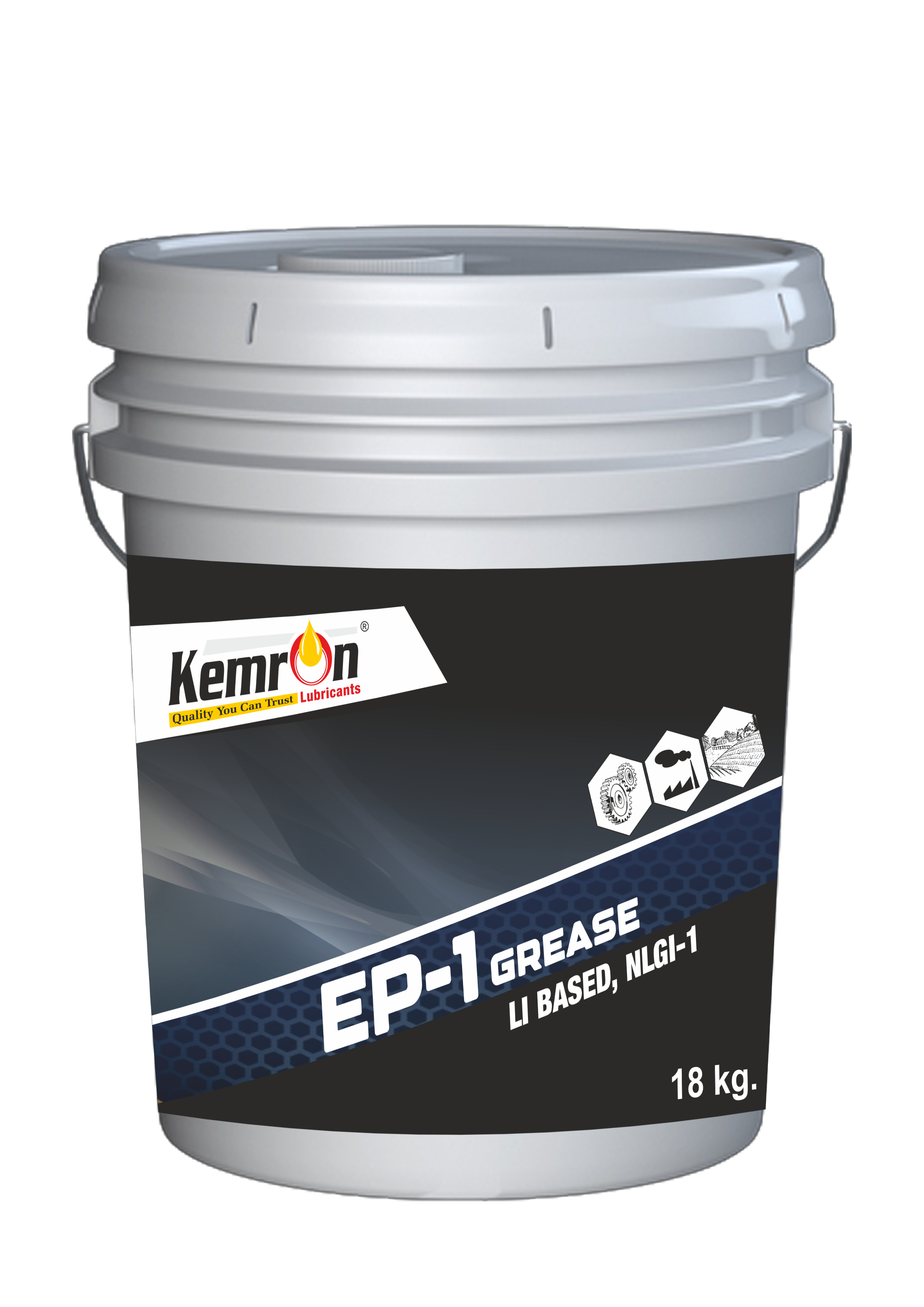 Kemron Ep 1 Grease - Gold, 0.9 Kg/l Density | Automotive & Industrial Application, Natural Smell, Container Pack, Small Can