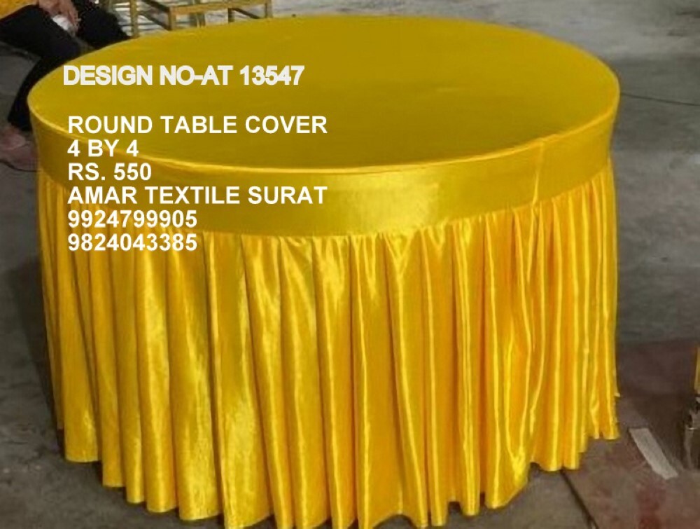 Banquet Round Table Cloth - Good Material, Full Size | Quick Dry, Washable, Strong Texture, All Colors Available