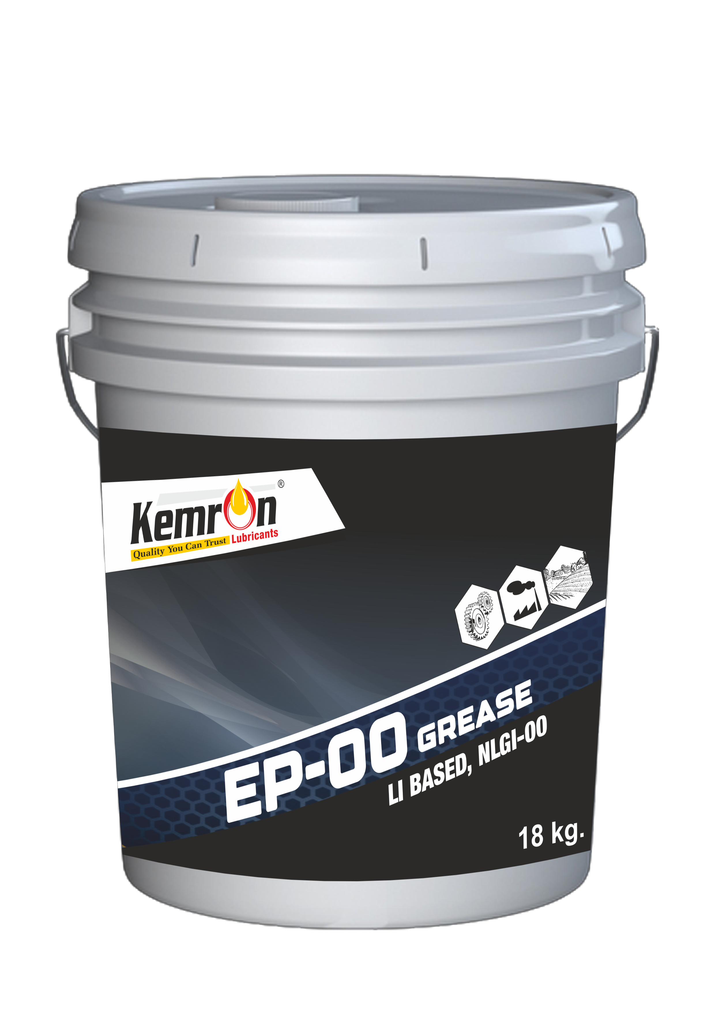 Kemron Ep 00 Grease - Viscosity Grade Ep 00 , Natural Smell, Automotive & Industrial Use, Gold Color, Bucket Packaging