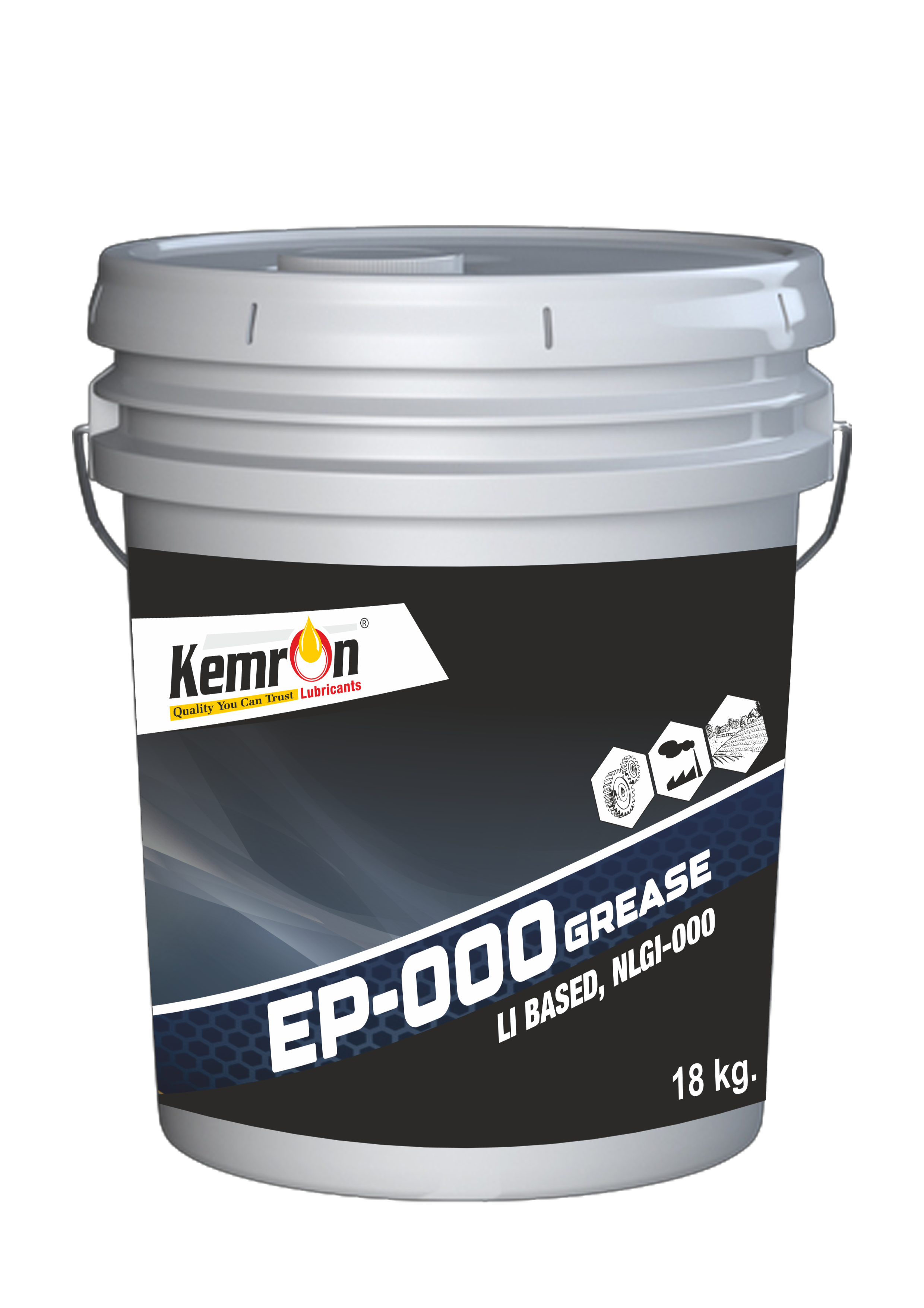 Kemron Ep 000 Grease - Gold, Natural Color | Automotive & Industrial Application, Density 0.9 Kg/l, Packaging In Bucket, Type: Grease