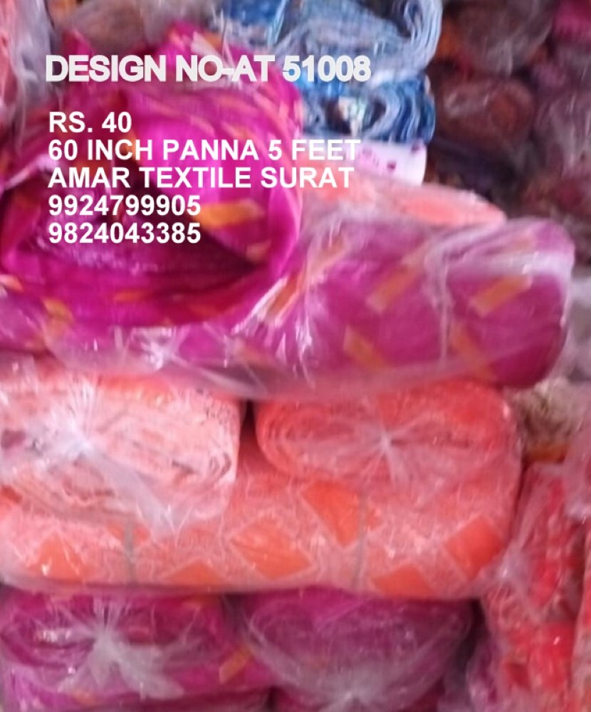 Taiwan Printed Fabrics Cloth - Good Quality, Full Size, Various Colors Available | Quick Dry, Washable, Strong & Perfect Density Texture