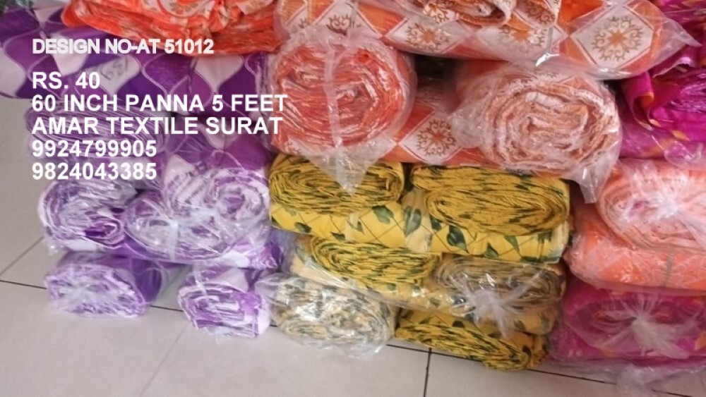 Taiwan Printed Fabrics Cloth - Good Quality, Full Size, Various Colors Available | Quick Dry, Washable, Strong & Perfect Density Texture