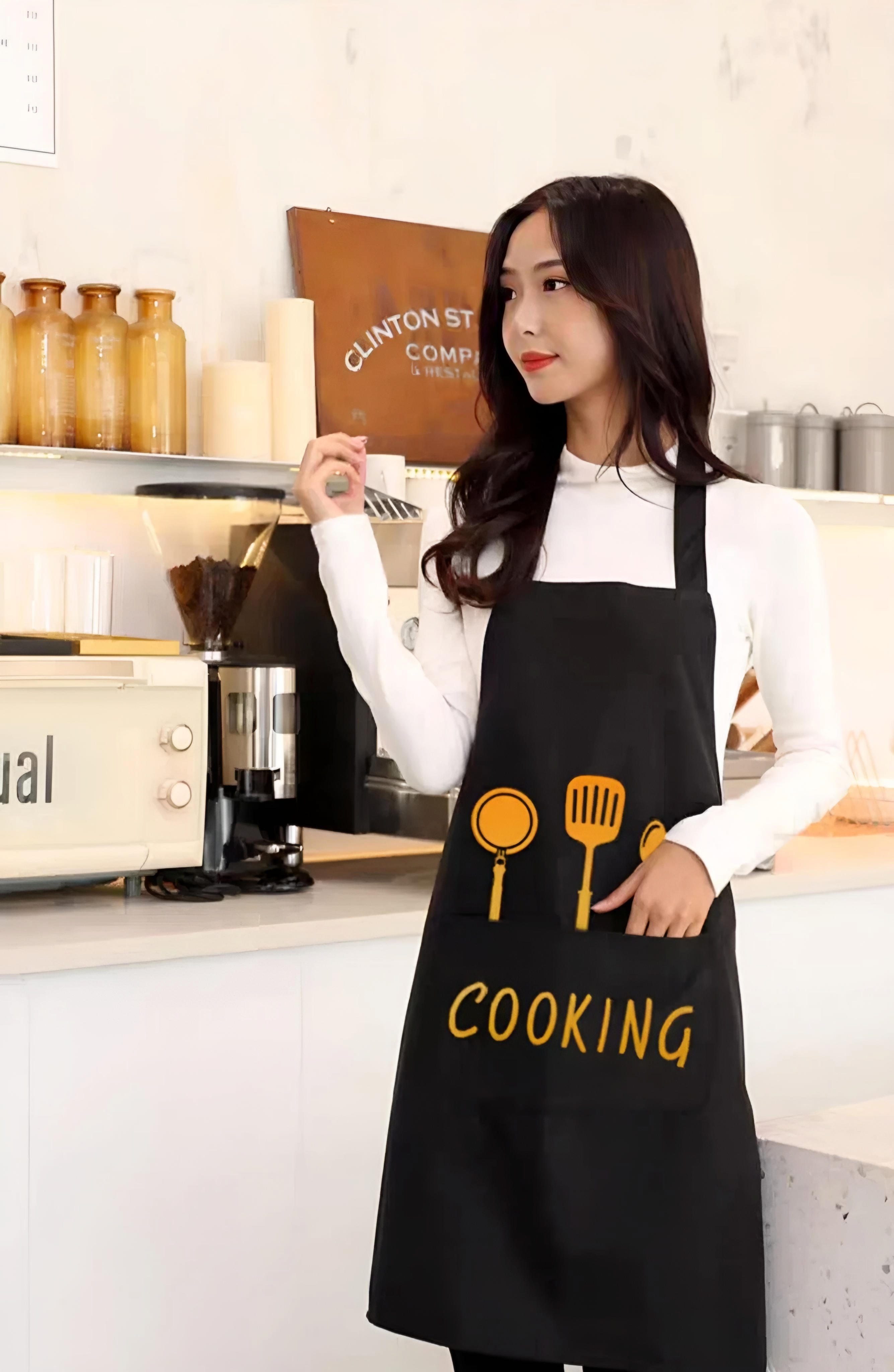 Waterproof Kitchen Apron With Cleaning Rugs