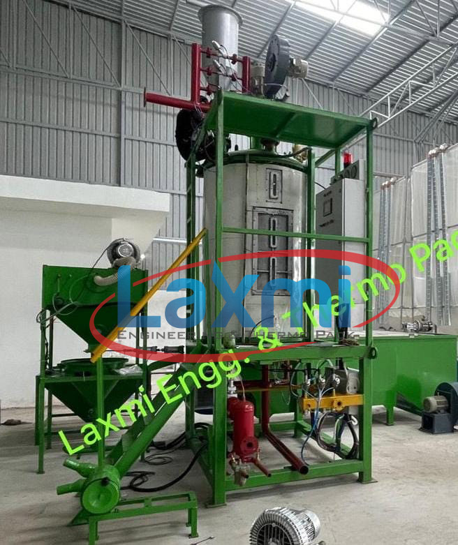 Thermocol Batch Pre Expander - Stainless Steel, 6500x4500x4900mm, Smoke Grey | 600 Kg/hr Capacity, Automatic Operation, 20 Kw Power, Low Power Consumption, 1-year Warranty