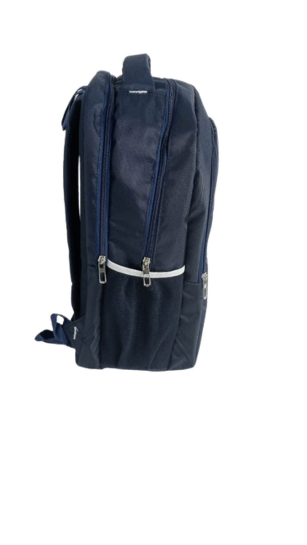 Fancy College Bag - Polyester, 16x12x4.5 Inches, Navy Blue | Stylish And Durable Backpack With Adjustable Padded Straps, 2 Bottle Holders, Padded Back Panel