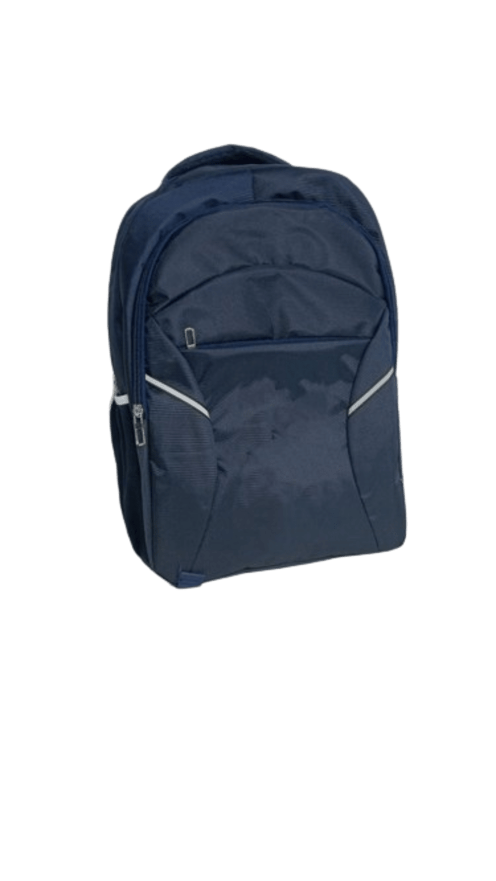 Fancy College Bag - Polyester, 16x12x4.5 Inches, Navy Blue | Stylish And Durable Backpack With Adjustable Padded Straps, 2 Bottle Holders, Padded Back Panel