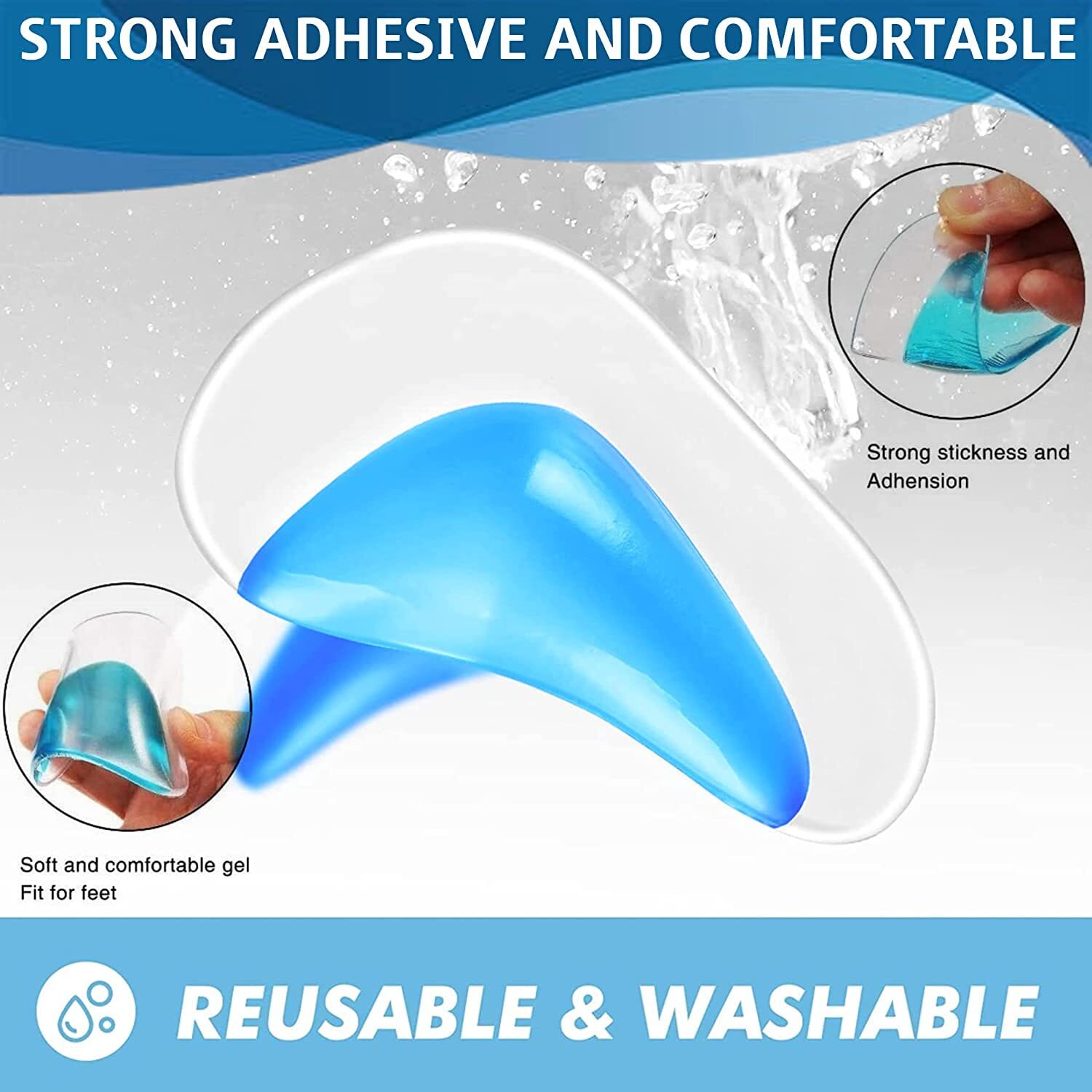 Silicone Orthotic Foot Insoles(1 Pair)