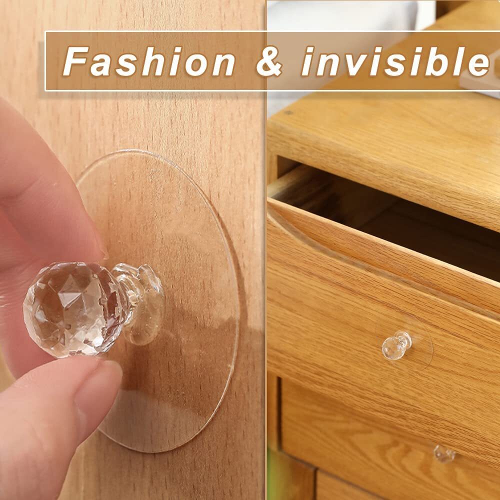 Transparent Adhesive Knob Cover