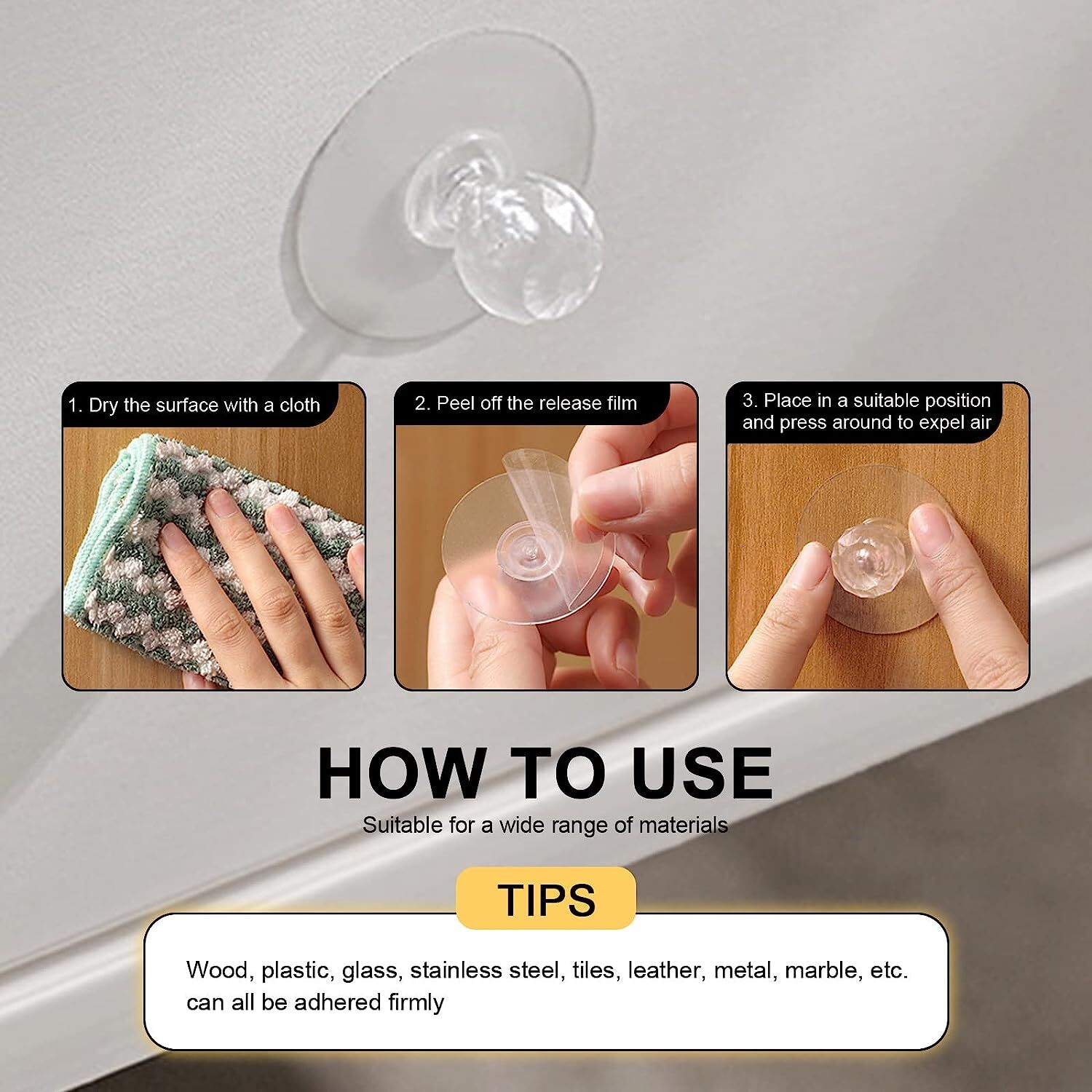 Transparent Adhesive Knob Cover
