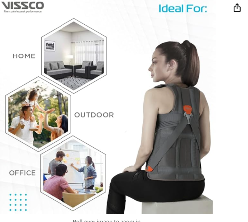 Vissco Dorso Lumbar Spinal Brace (Pc No:0120)(s/m/l/xl/xxl) Dimension (L*w*h): 52 X 44 X 4.5 Centimeter (Cm)