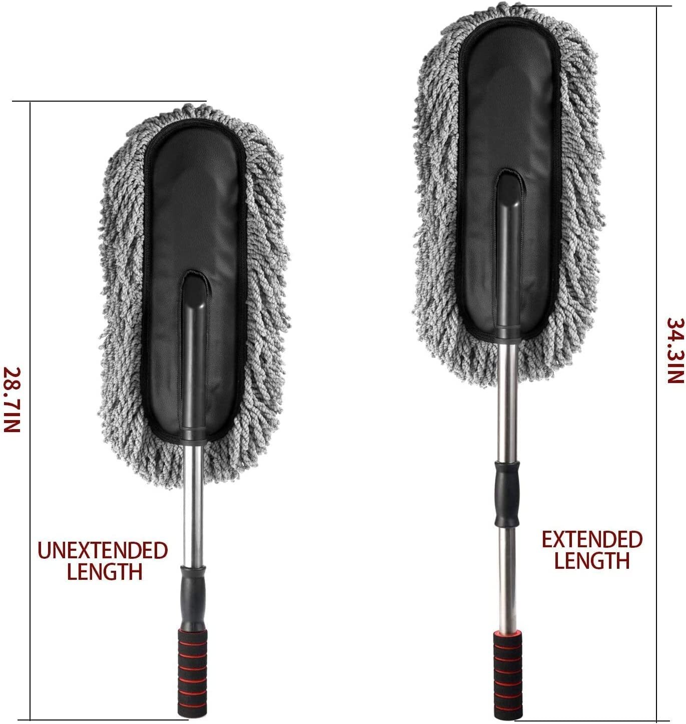 Car Cleaning Duster - Ultra Soft Microfiber Material Ergonomic Handle Design | Effortless Dust Removal & Streak-free Shine