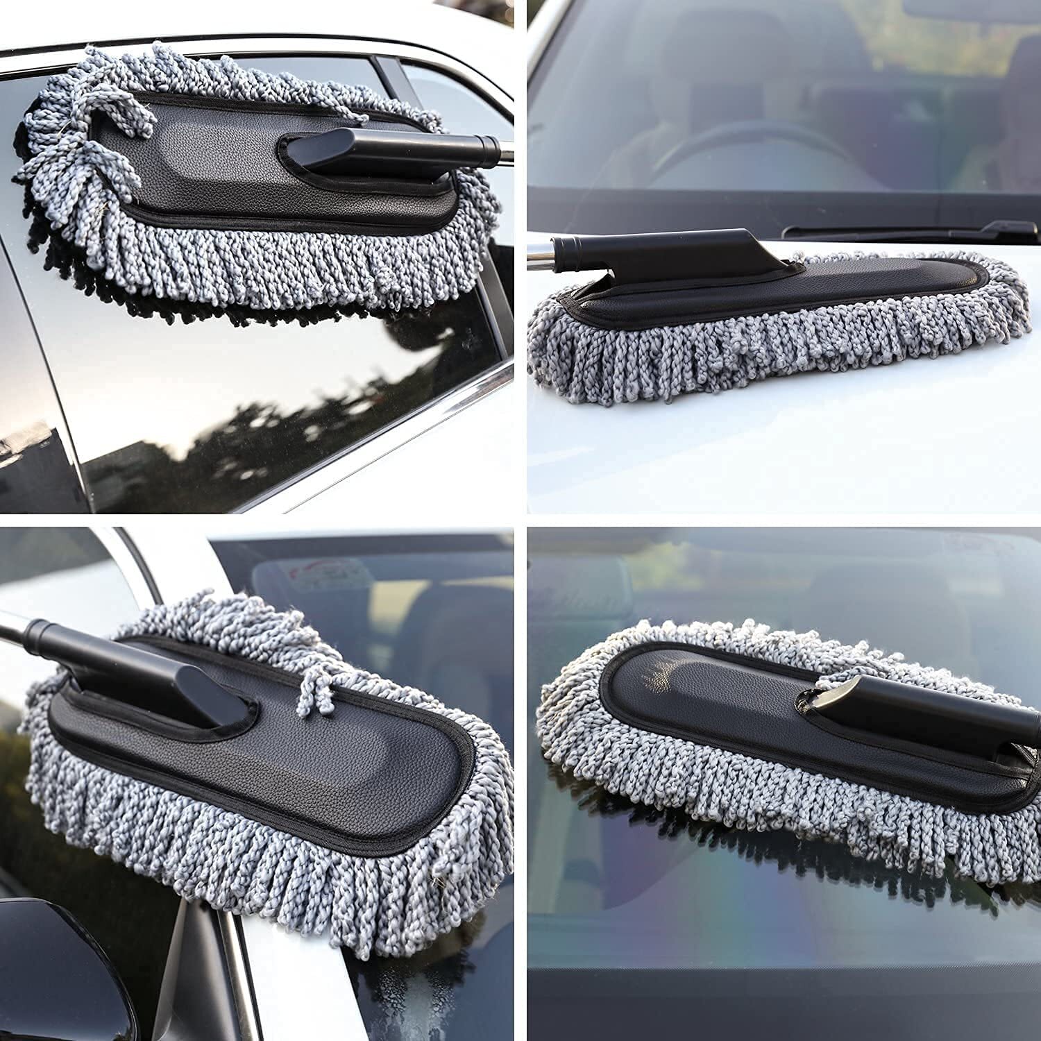 Car Cleaning Duster - Ultra Soft Microfiber Material Ergonomic Handle Design | Effortless Dust Removal & Streak-free Shine