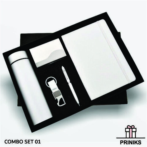 New Employee Joining Kit - Cappa Board & Paper, 15x10 Inch Rectangle Gift Box With Custom Logo Printing - 5 In 1 Combo Set For Corporate Gifts & Promotions
