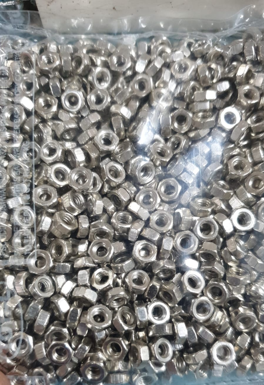 Brass Hex Nuts - Brass, Various Sizes Available, Polished Finish, Flange Connection, Cnc Machined For Precision, Warranty Included