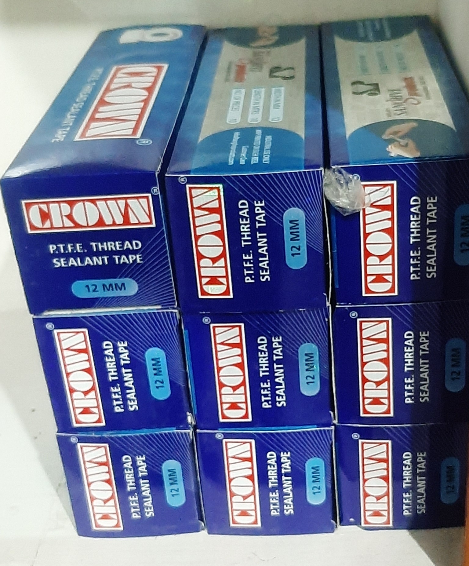 White Crown Taflon Tap 12mm X 0.075 X 10mtr