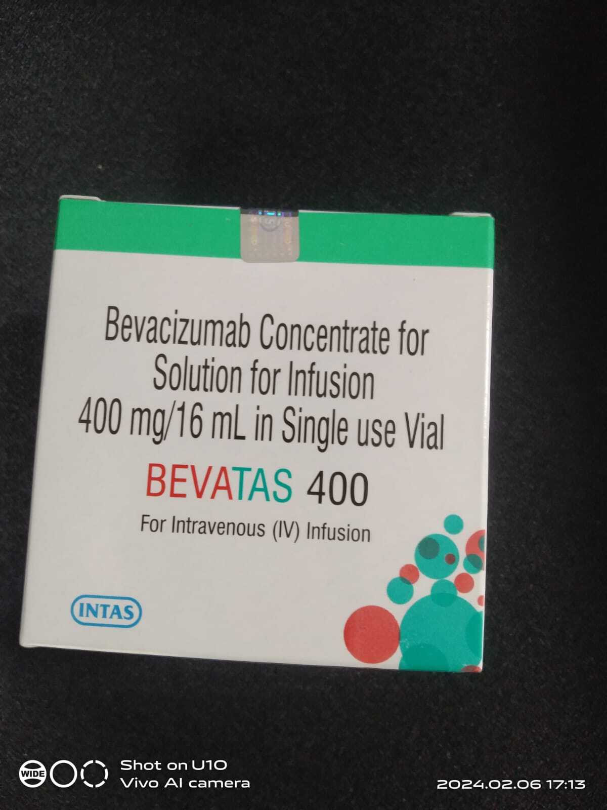 Bevatas 400 Solution - Dosage Form: As Per Suggestion