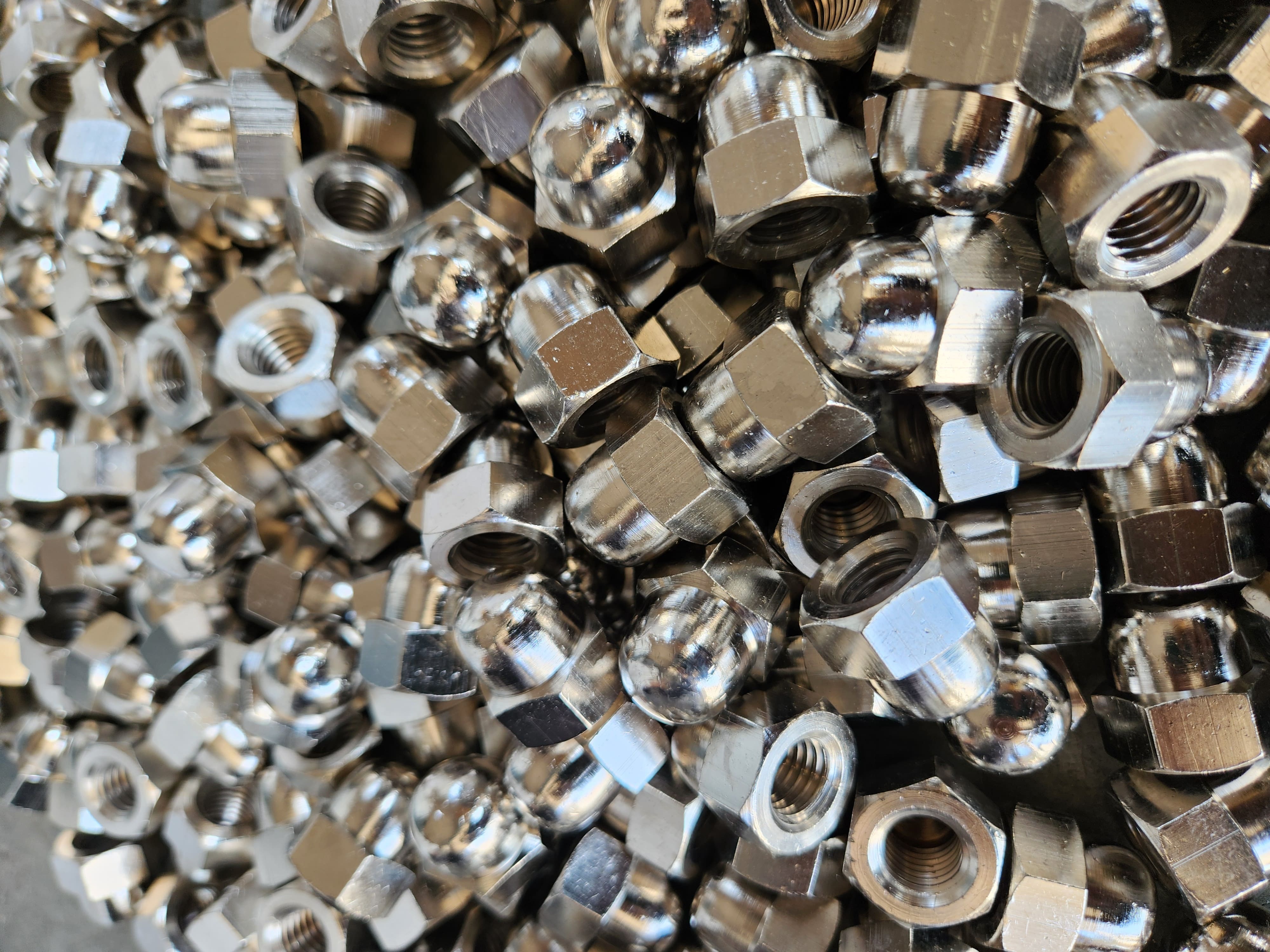 Brass Dome Nut - High-quality Durable Brass, Various Sizes Available, Natural Or Nickel Finish, Heat Treated, Polished Surface For Smooth Appearance