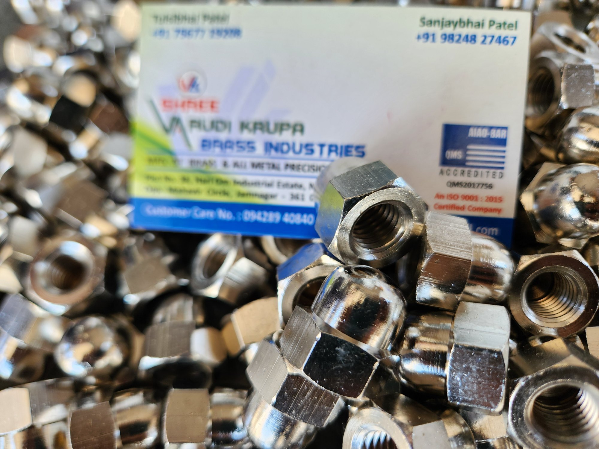Brass Dome Nut - High-quality Durable Brass, Various Sizes Available, Natural Or Nickel Finish, Heat Treated, Polished Surface For Smooth Appearance