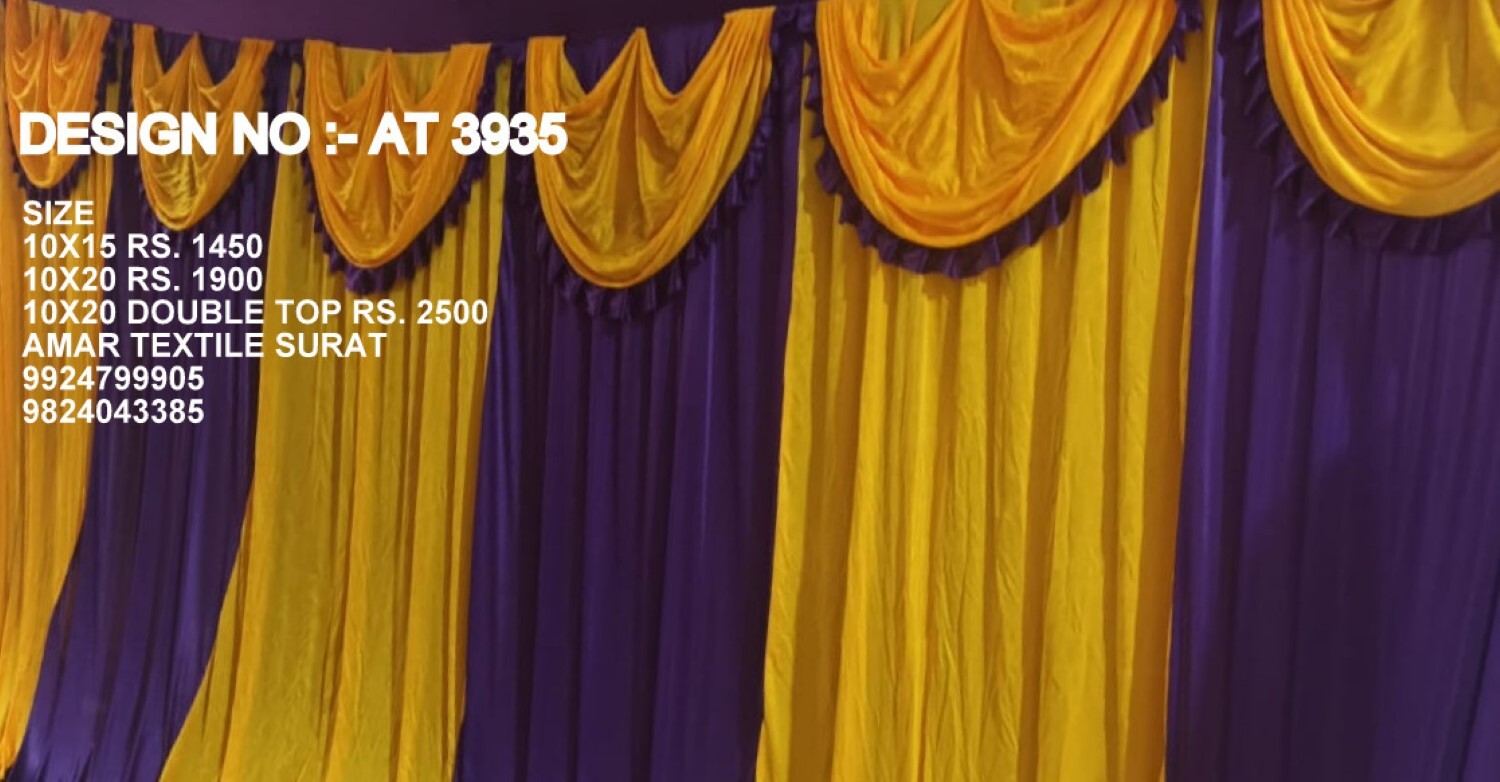 Wedding Sidewall Parda Decoration - Attributes: Washable