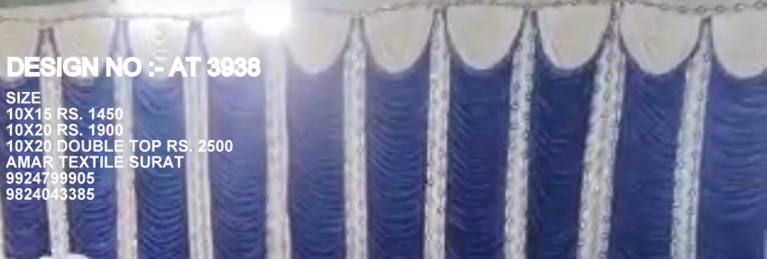 Wedding Sidewall Parda Decoration - Attributes: Washable