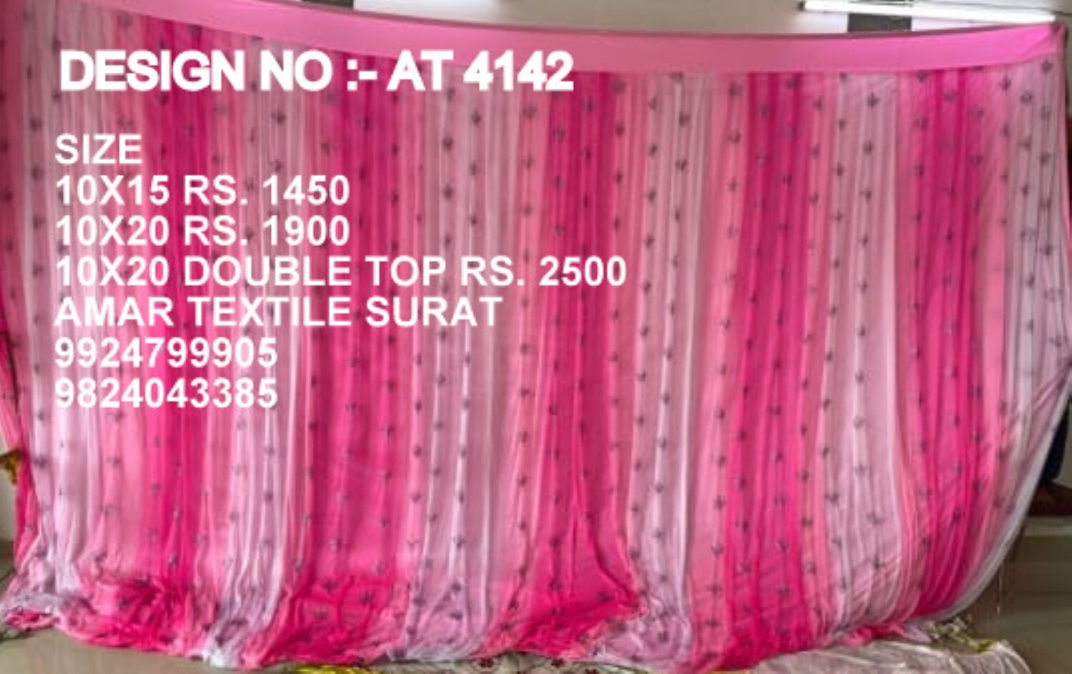 Wedding Sidewall Parda Decoration - Attributes: Washable