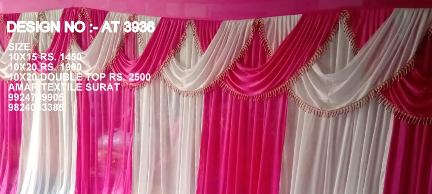 Wedding Sidewall Parda Decoration - Attributes: Washable