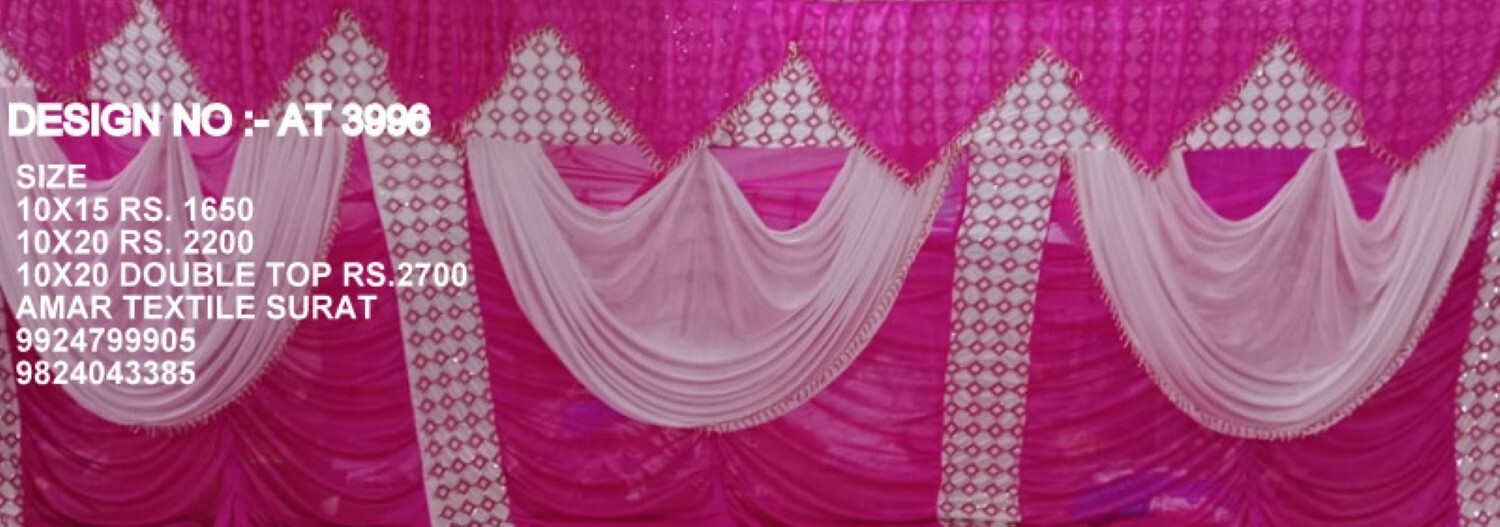 Quick Dry Wedding Decoration Parda
