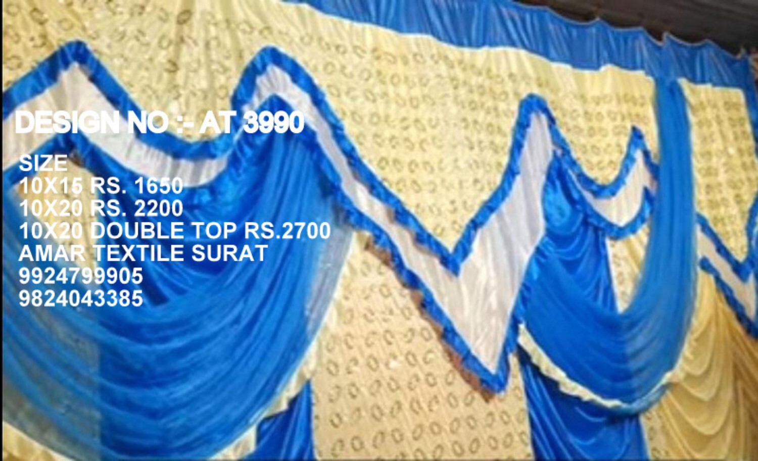 Quick Dry Wedding Decoration Parda