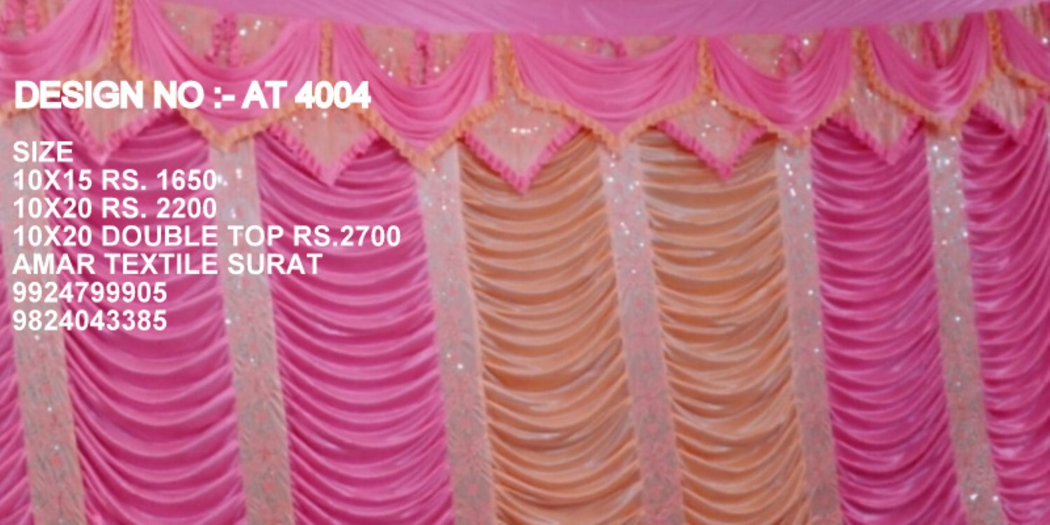 Quick Dry Wedding Decoration Parda