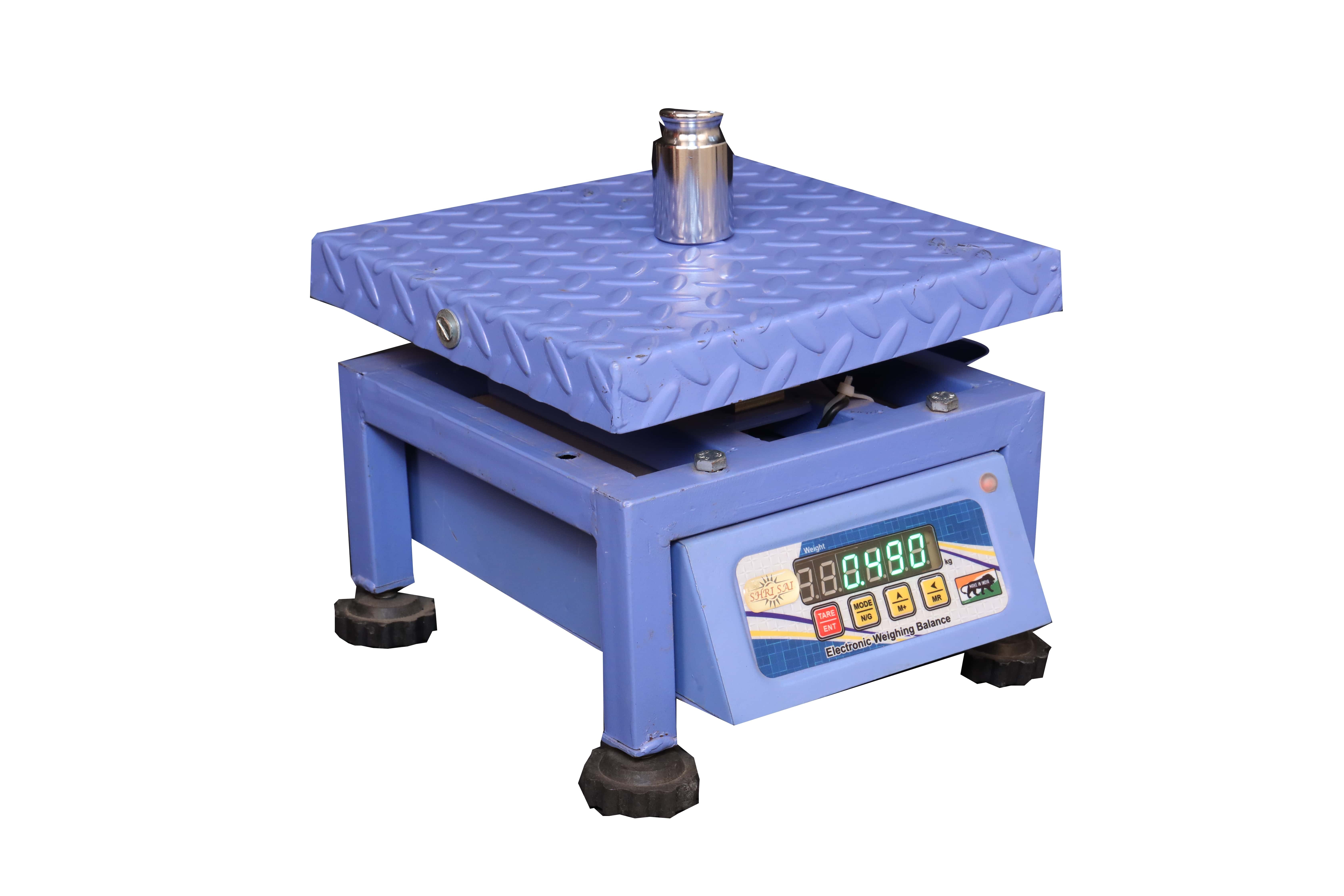 Chiken Scale - 300 X 300 Ms Chequr Top - 50kg - Accuracy: 5 Gm