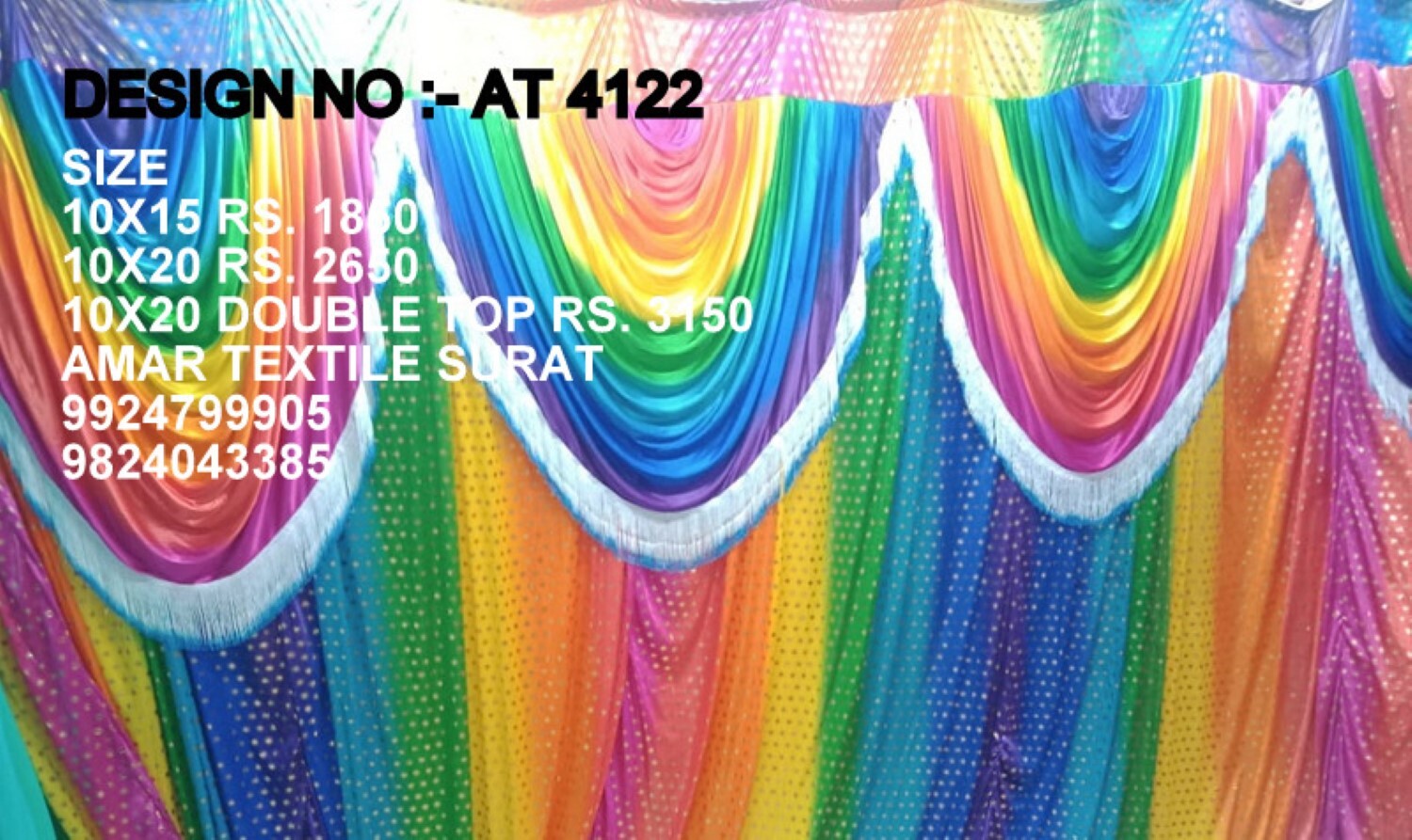 Wedding Parda Design - Full Size Cotton Blend Decoration | Quick Dry, Washable, Strong, Plain & Printed Patterns, Available In All Colors