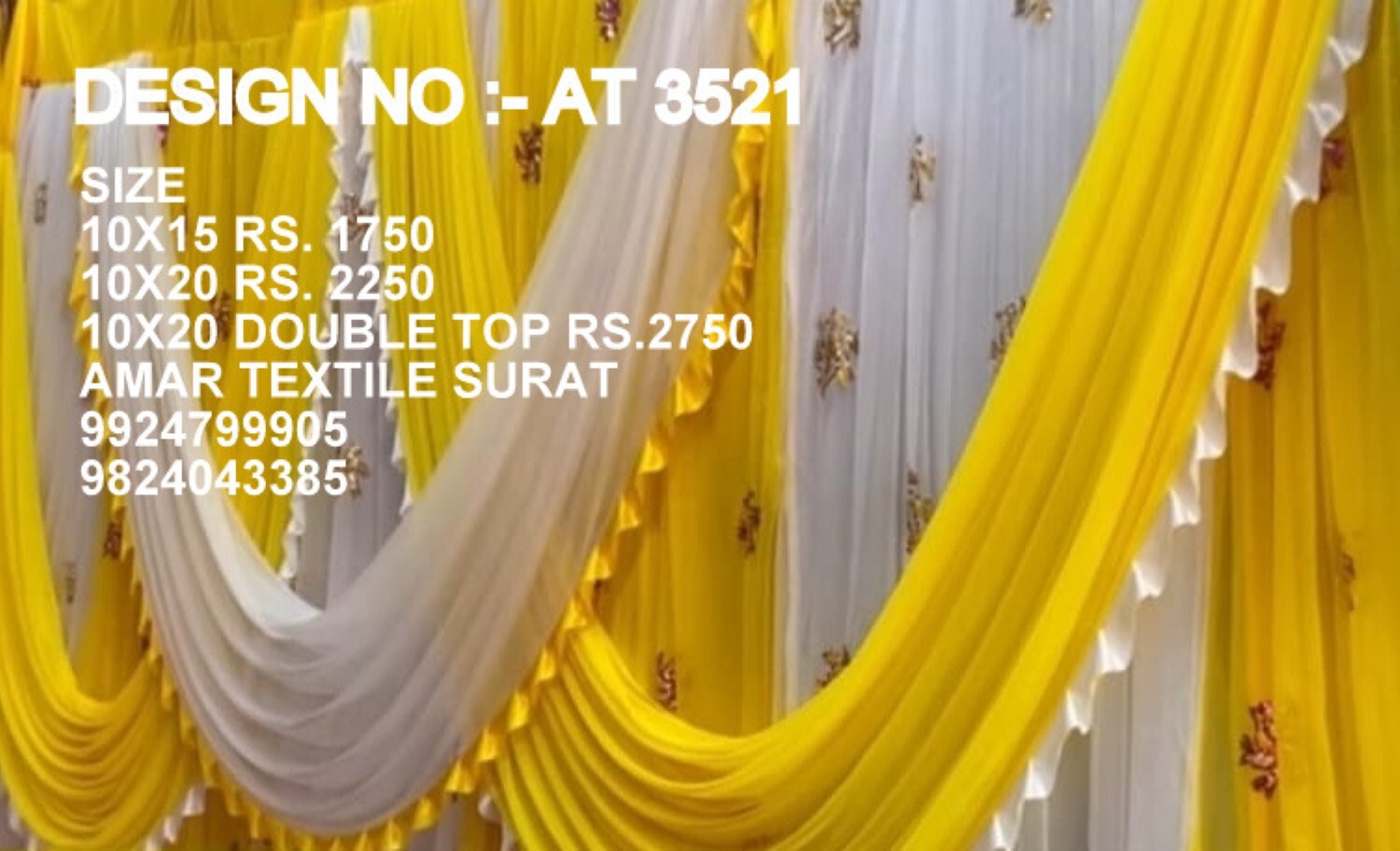 Sidewall Decorative Parda - Attributes: Quick Dry