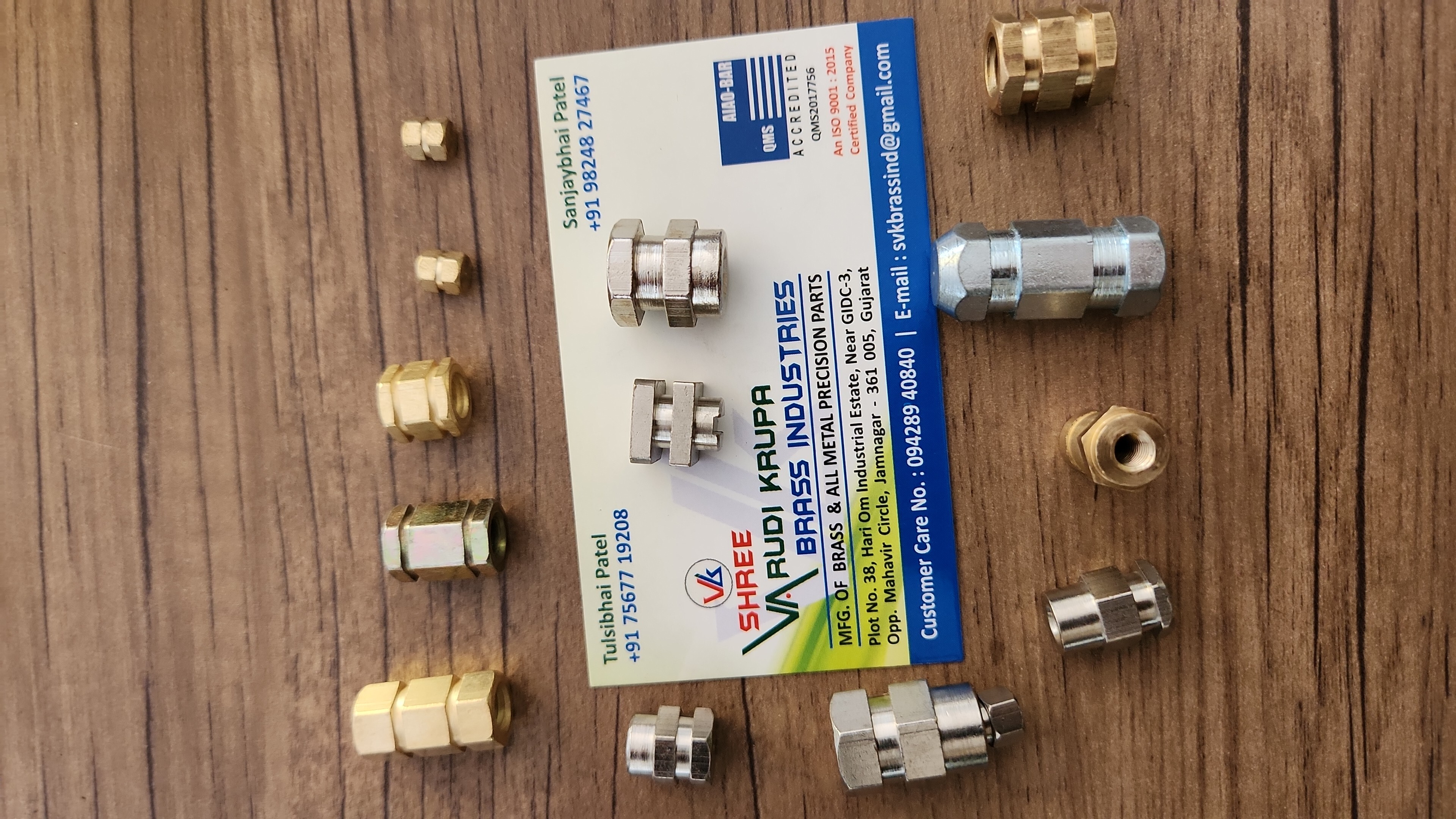 Brass Hex Inserts - Color: Silver Or Yellow