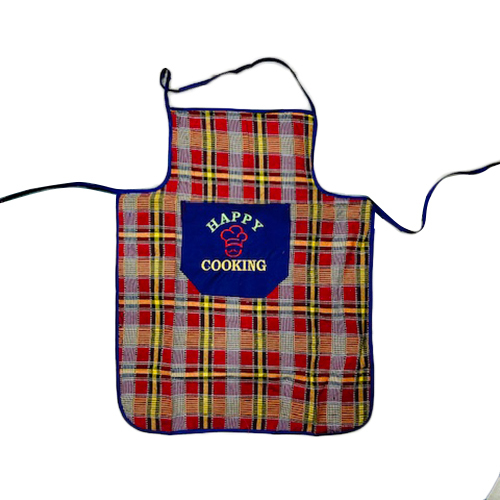 Multicolor Ab Check Print Apron