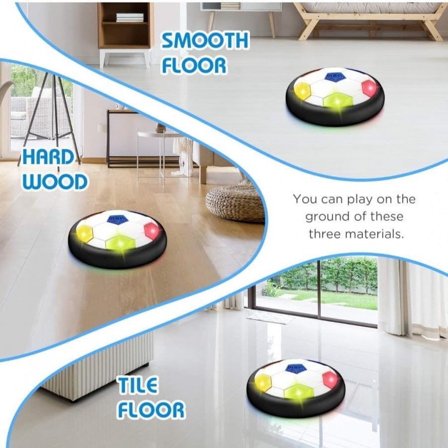 Hover Football With Colorful Flashlight