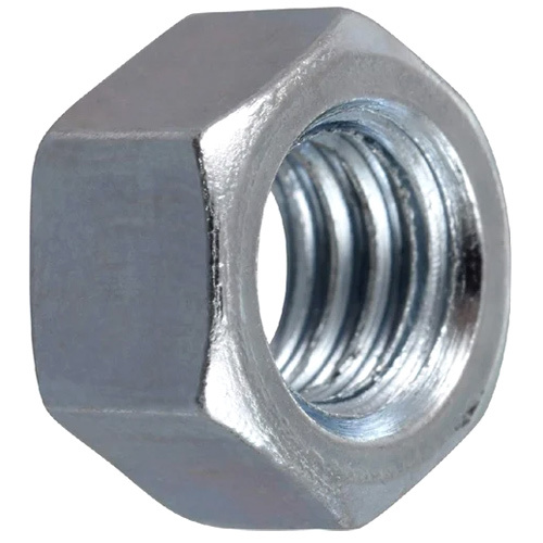 High Tensile Hex Nuts - Steel, 20 mm Size, Silver Color | High Quality, Polished Surface for Industrial Usage
