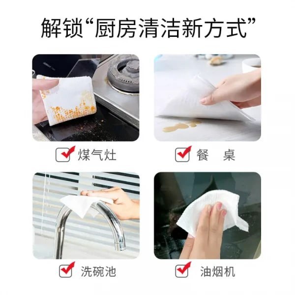80 Pcs Kitchen Cleaning Wipes
