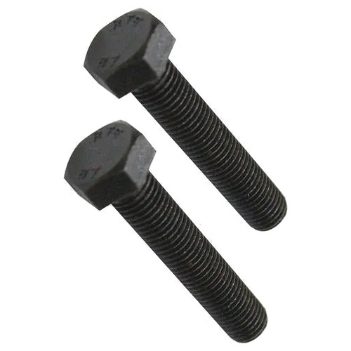 High Tensile Grade B7 Hex Bolts - High Tensile Steel, 6 Mm, Black | Full Thread, Polished Finish For Industrial Use