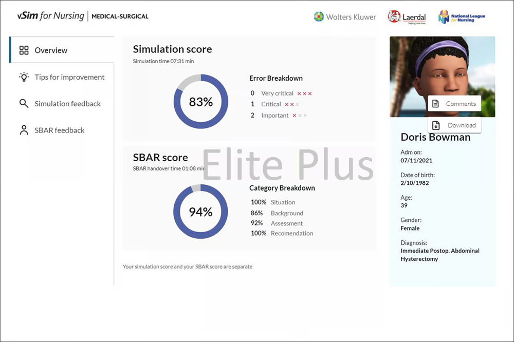 Nextgen Vsim For Nursing - Pvc Material, Ivory Color | Advanced Virtual Simulation For Nursing Education With Realistic Patient Encounters And Clinical Judgment Practice